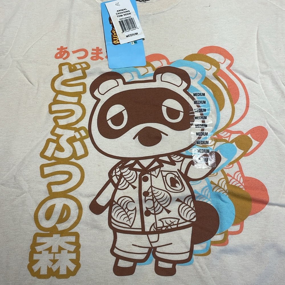 Nintendo Animal Crossing Tom Nook T-shirt, NWT, Size Medium